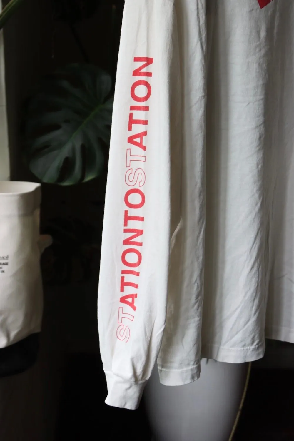 #SA66 SAINT pure cotton long-sleeved T P156 Color: White Size: S-XL